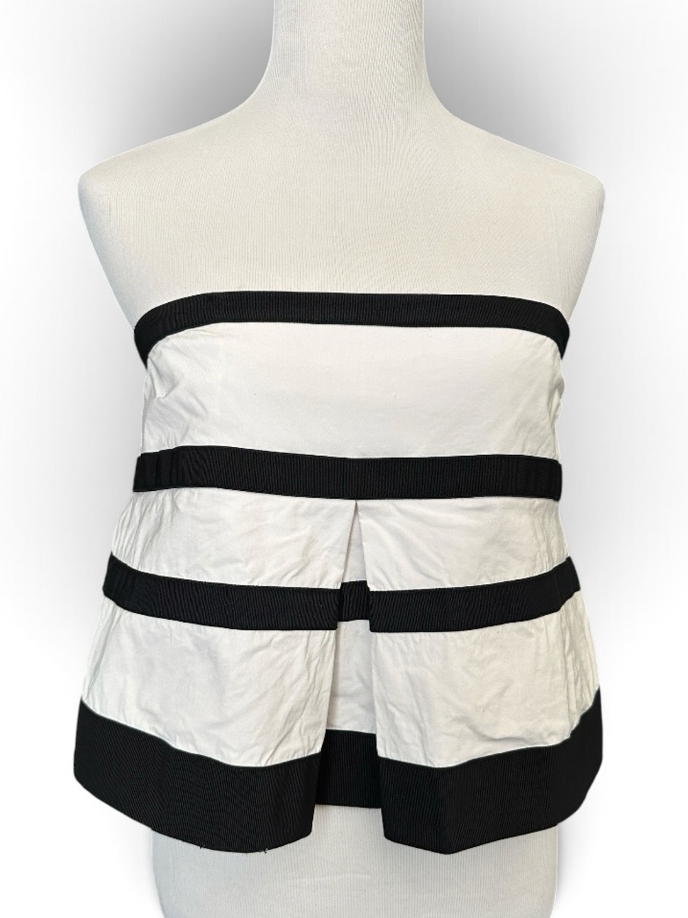 Anthropologie Maeve Strapless Striped Top